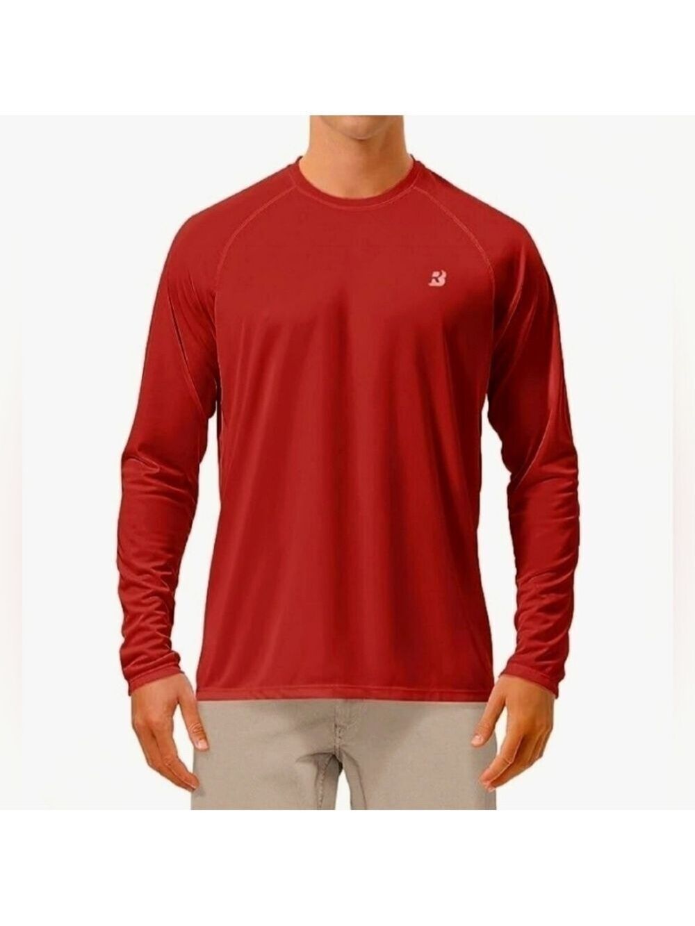 UPF 50+ Long Sleeve UV Sun Protection Shirt in Red XL - New With Tags